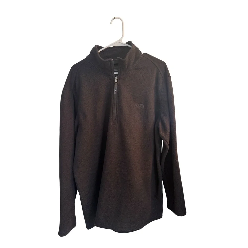 The North Face‎ Pullover Mens XXL Black Gordon Lyons Quarter Zip Fleece Jacket